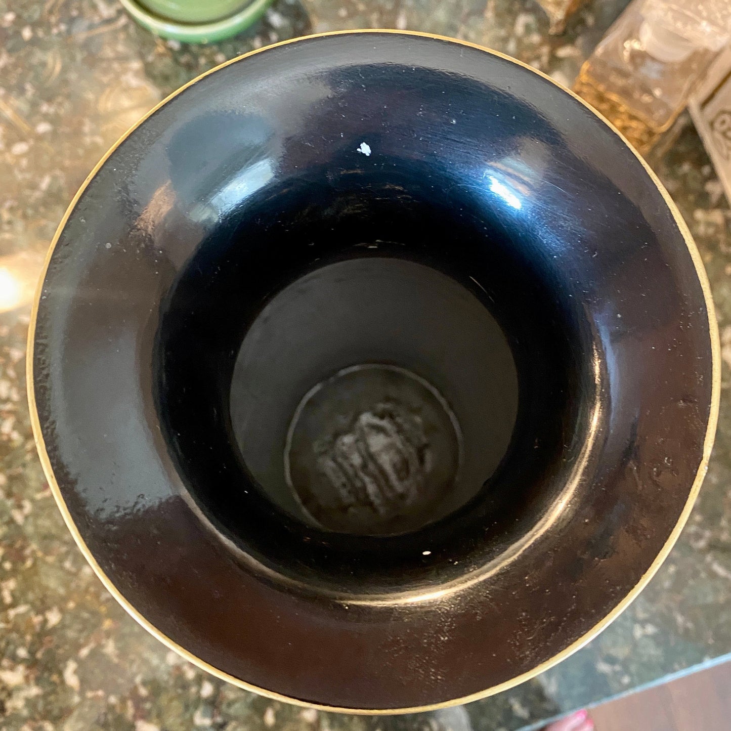 Large Hand Painted Asian Crane Vase