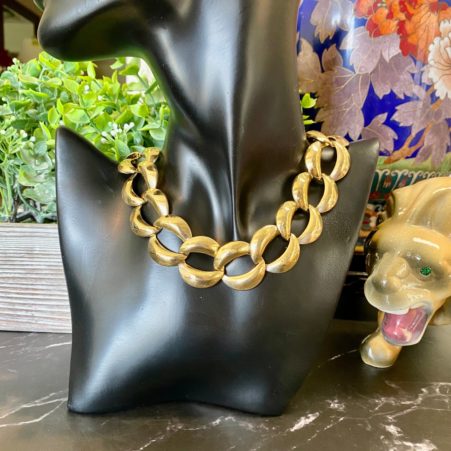 Gold Round Link Curb Chain