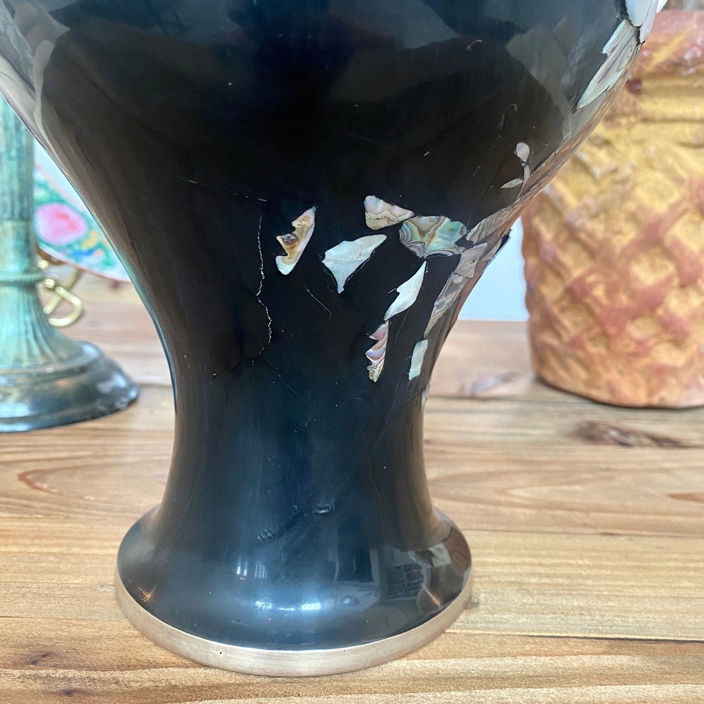 Inlaid Mother of Pearl Vase