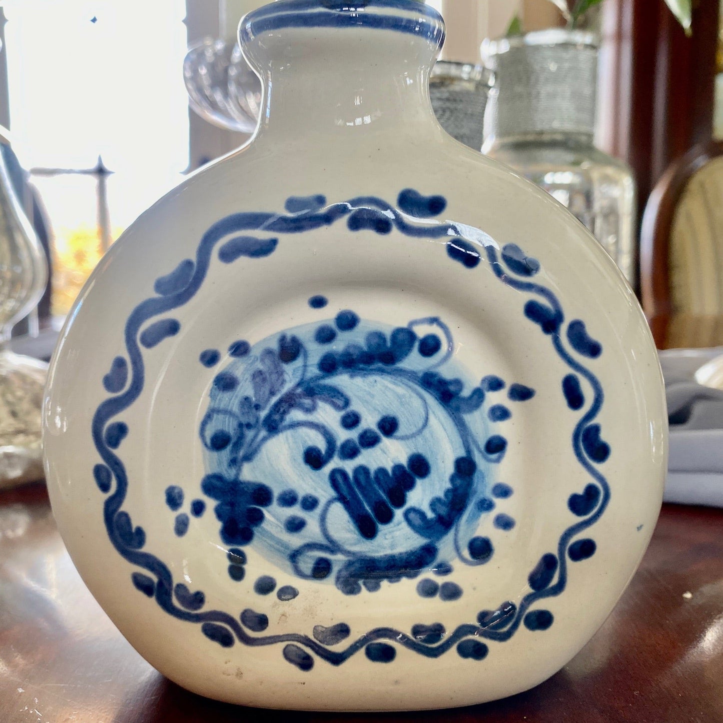 Deruta Hand Painted Round Vase