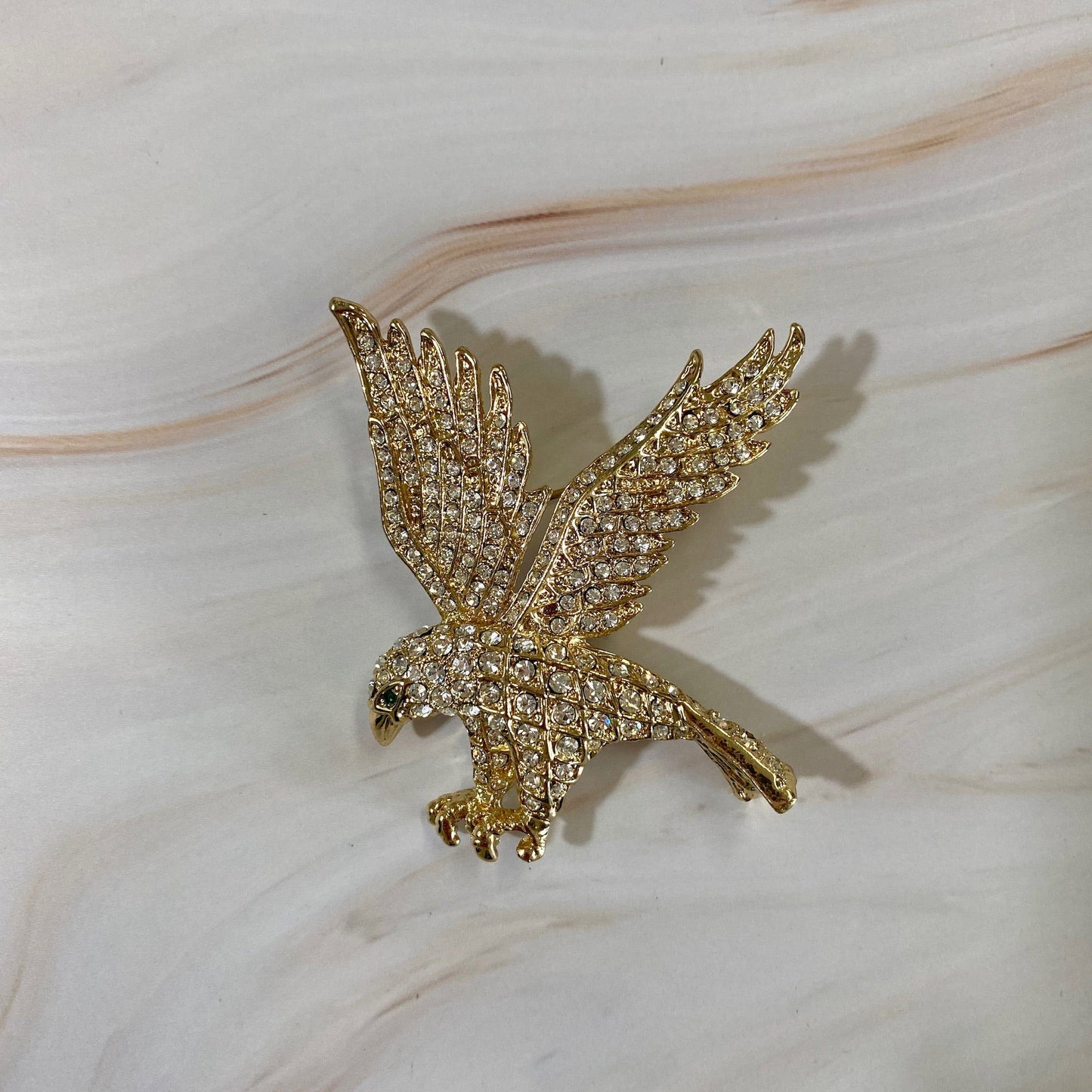 Eagle Rhinestone Brooch