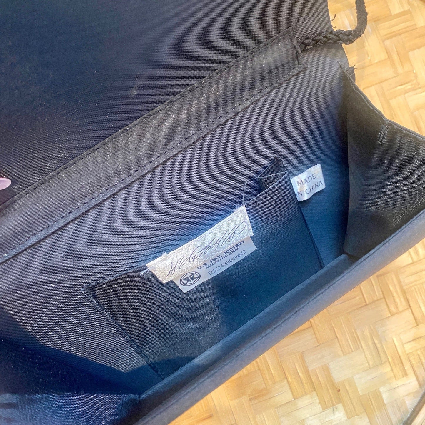 Old Hollywood Satin Beaded Bag