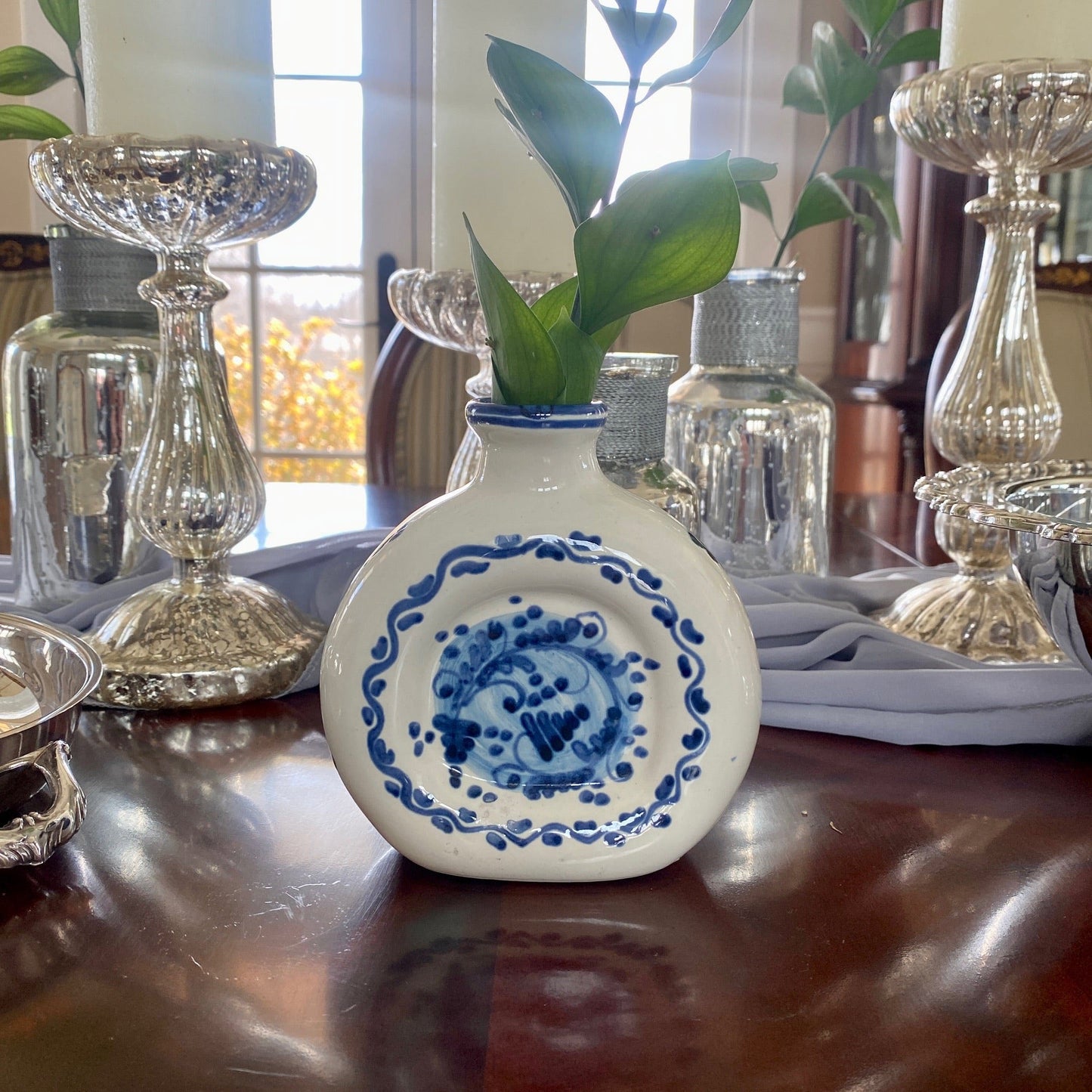 Deruta Hand Painted Round Vase