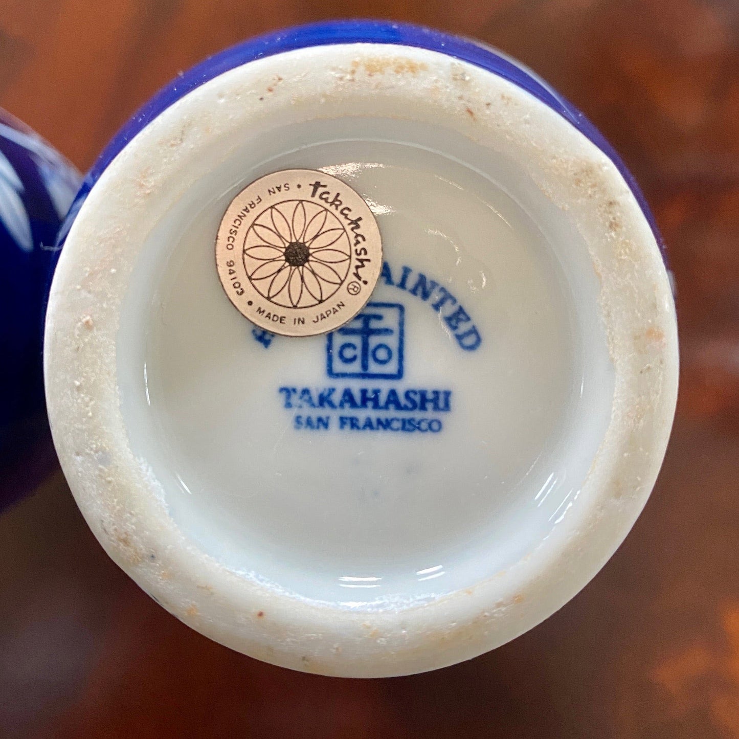 Pair of Hand Painted Takahashi Floral Vases