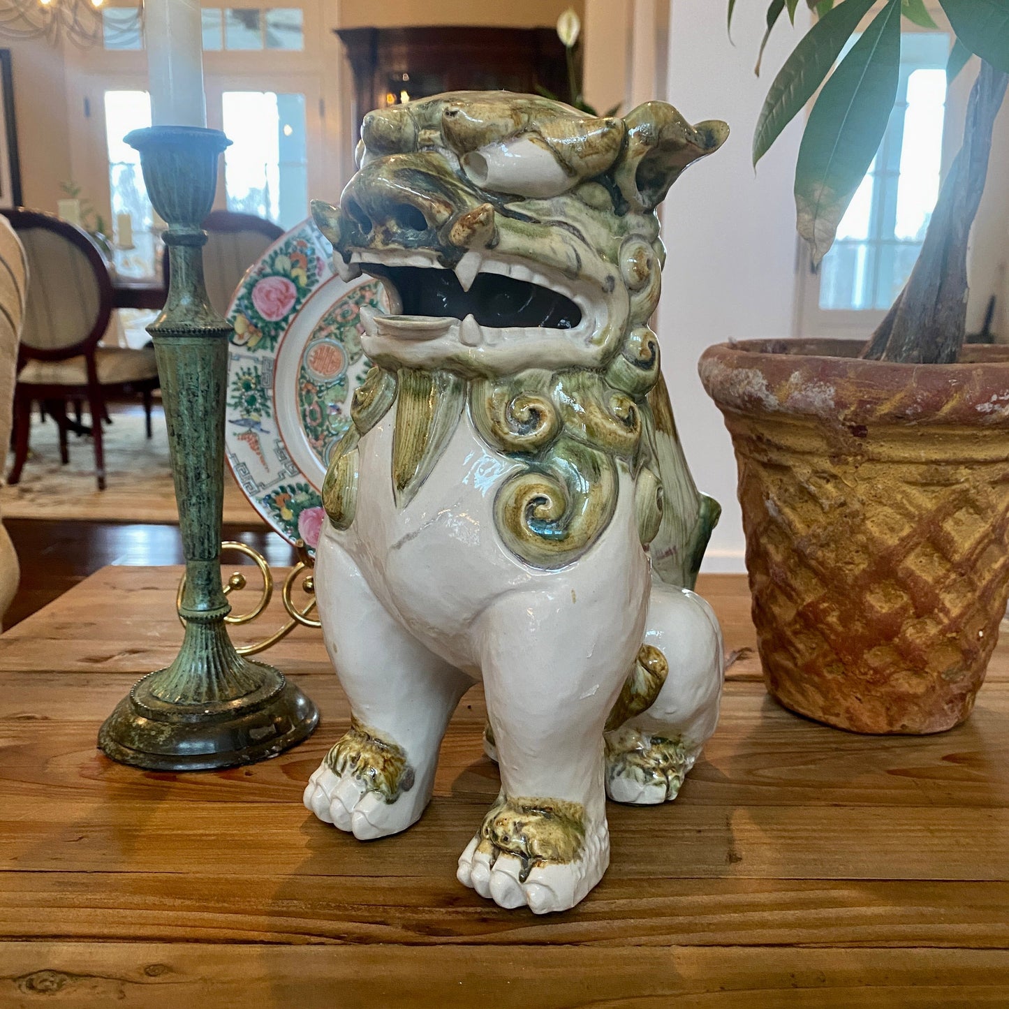 XL Stoneware Foo Dog