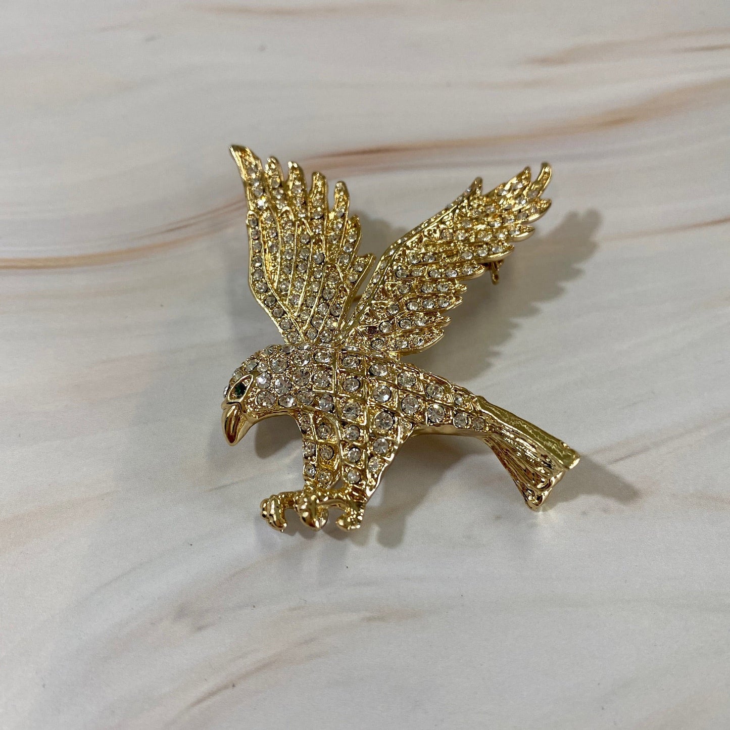 Eagle Rhinestone Brooch