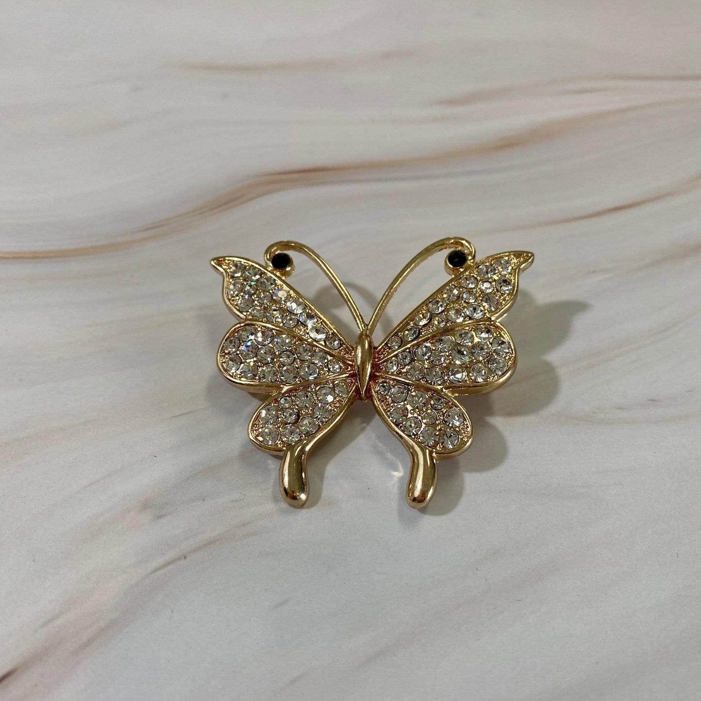 Butterfly Rhinestone Brooch