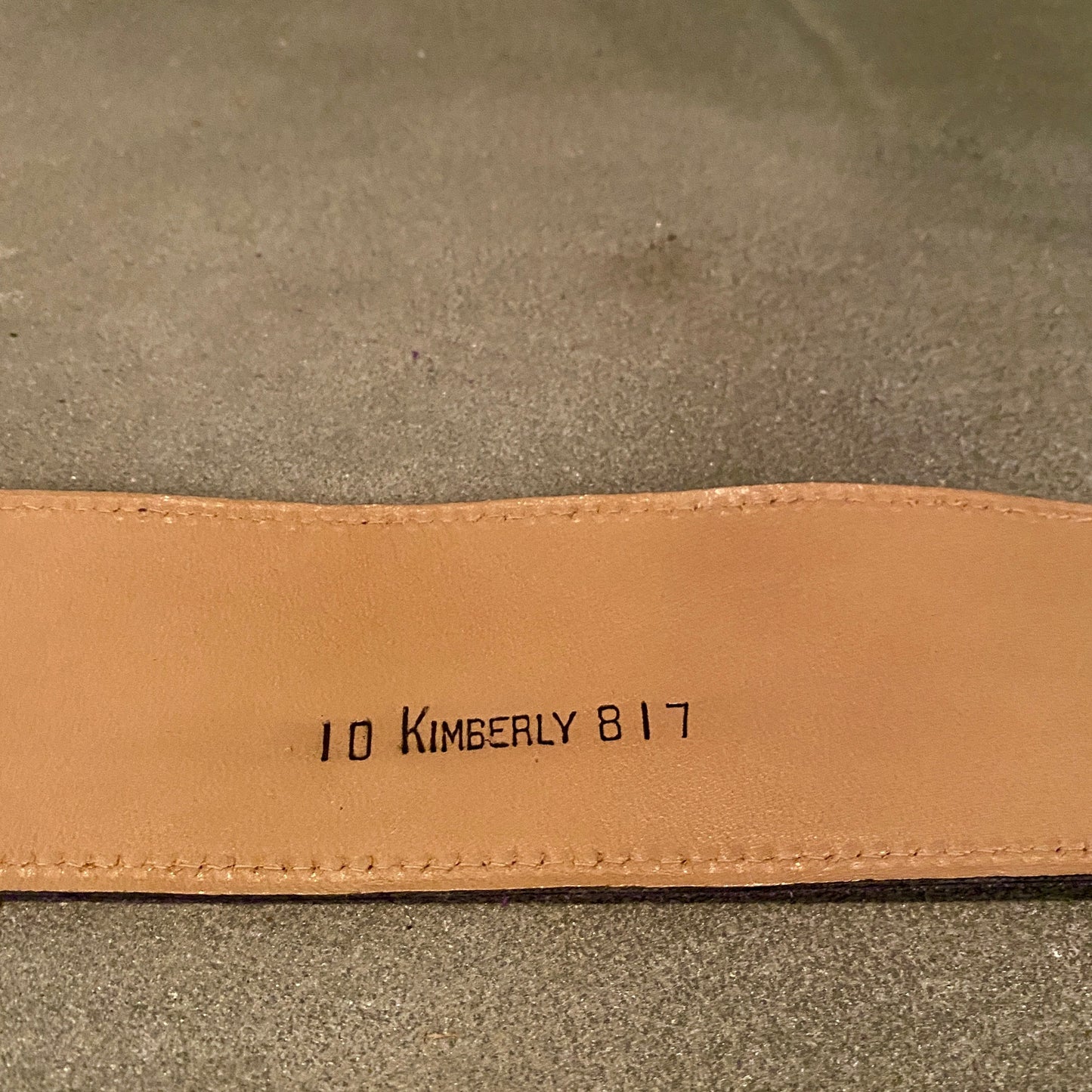 1980s Wide Suede Belt with Gold Buckle