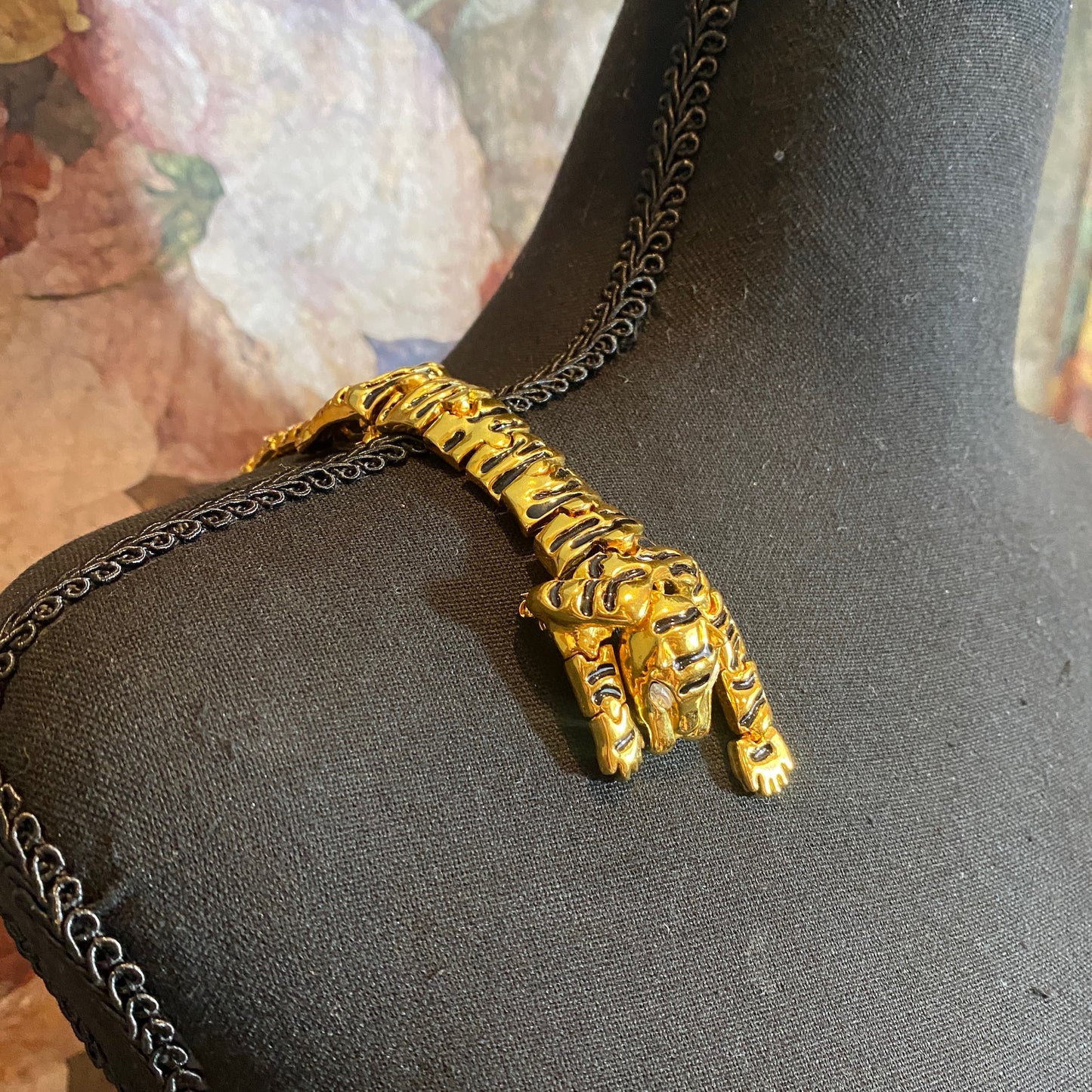Over-the-Shoulder Tiger Brooch