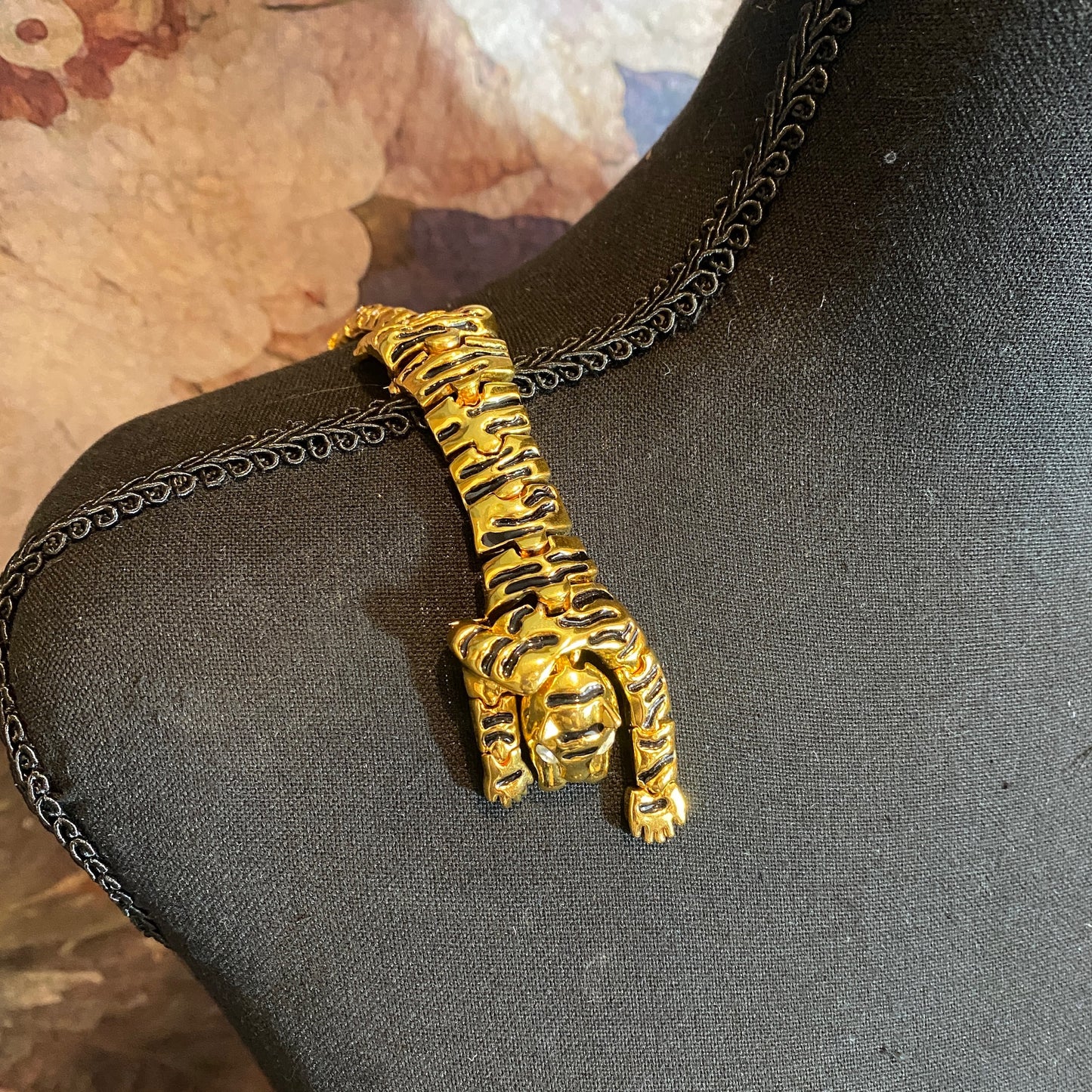 Over-the-Shoulder Tiger Brooch