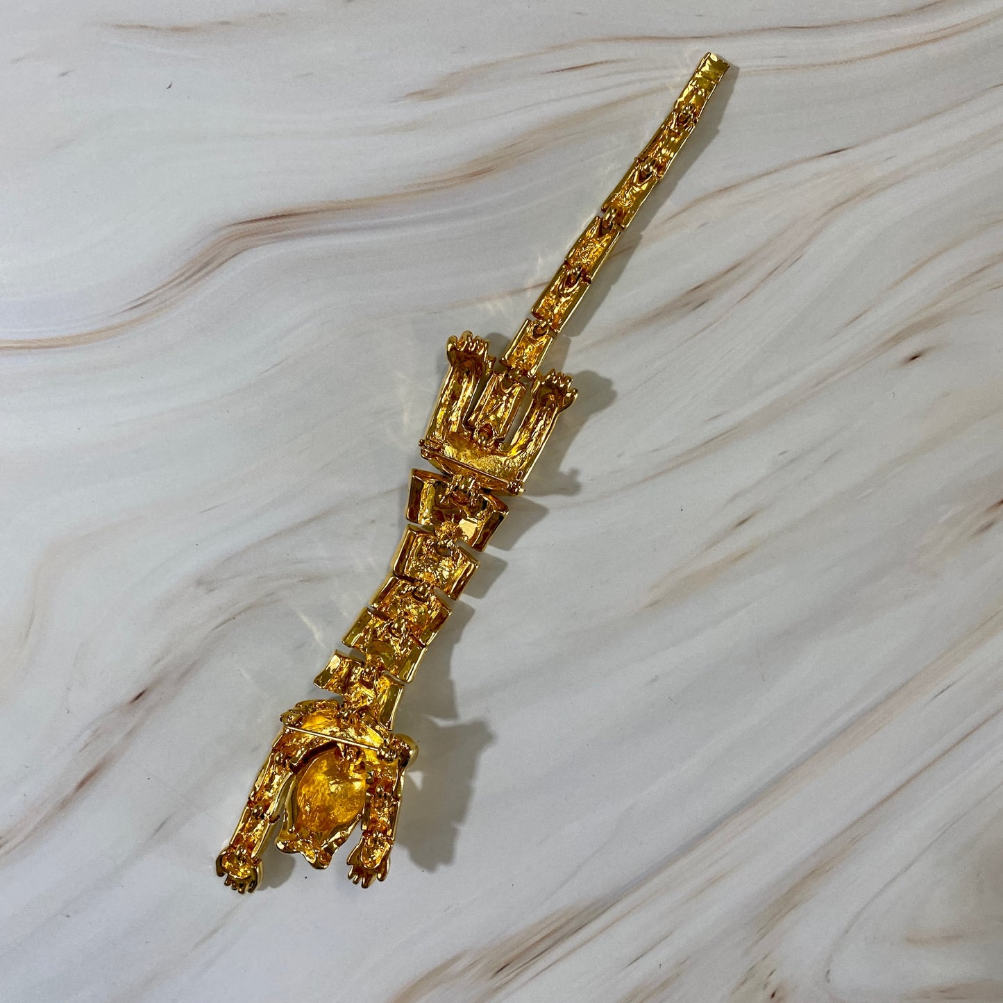 Over-the-Shoulder Tiger Brooch