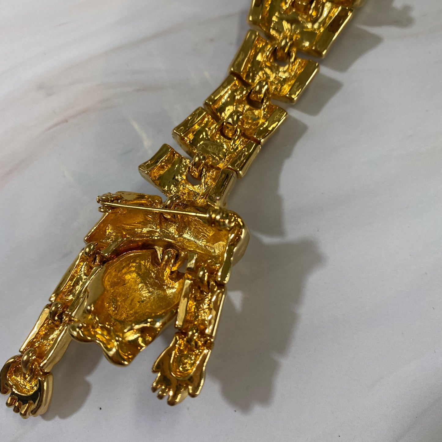 Over-the-Shoulder Tiger Brooch