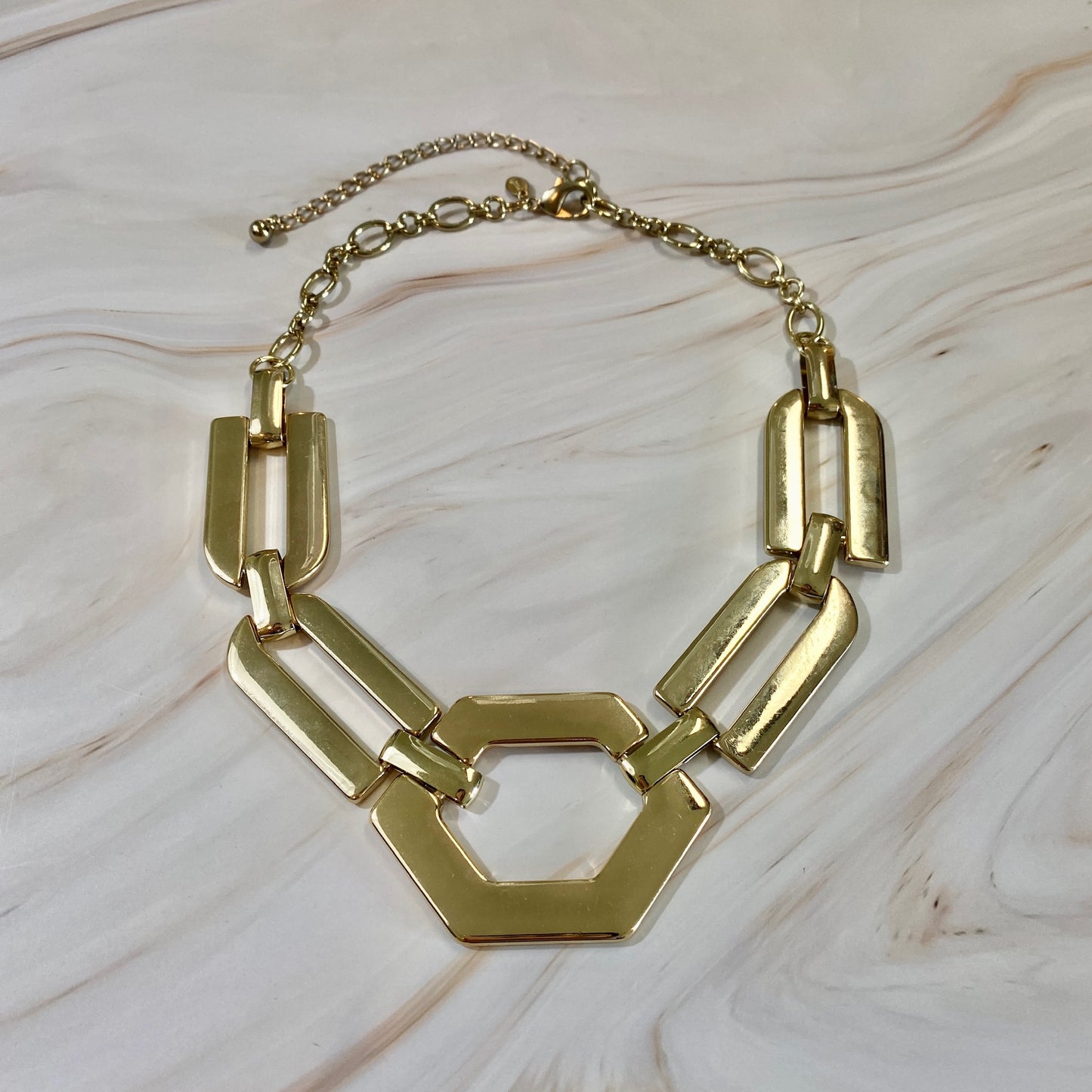 Oversized Geometric Vintage Necklace