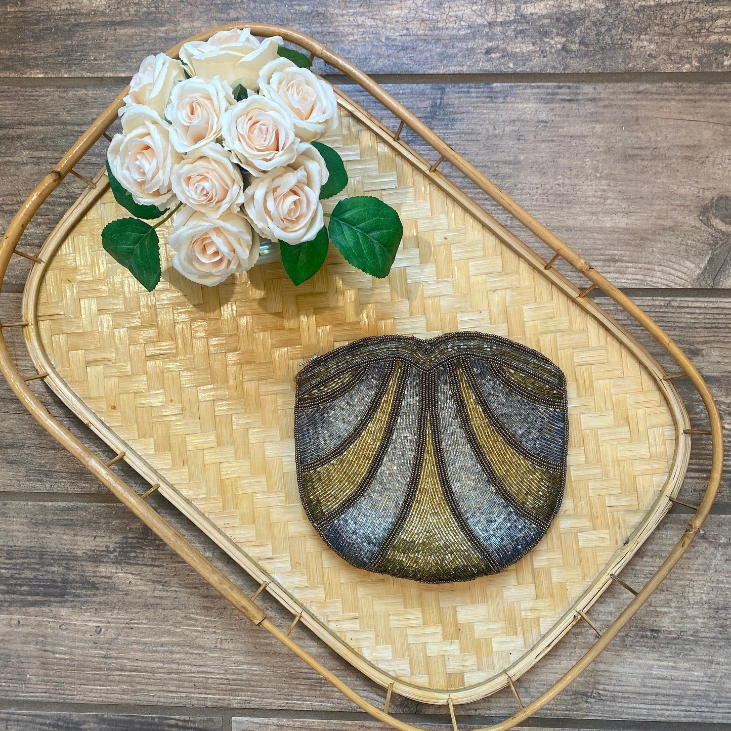 Art Deco Beaded Pouch