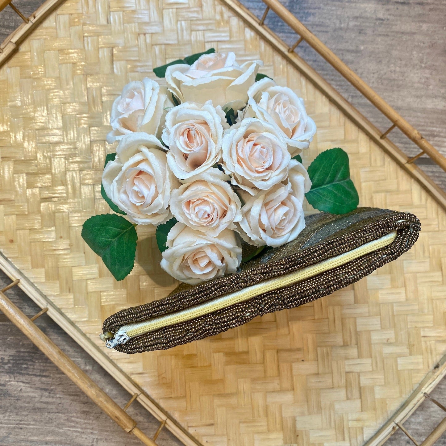 Art Deco Beaded Pouch
