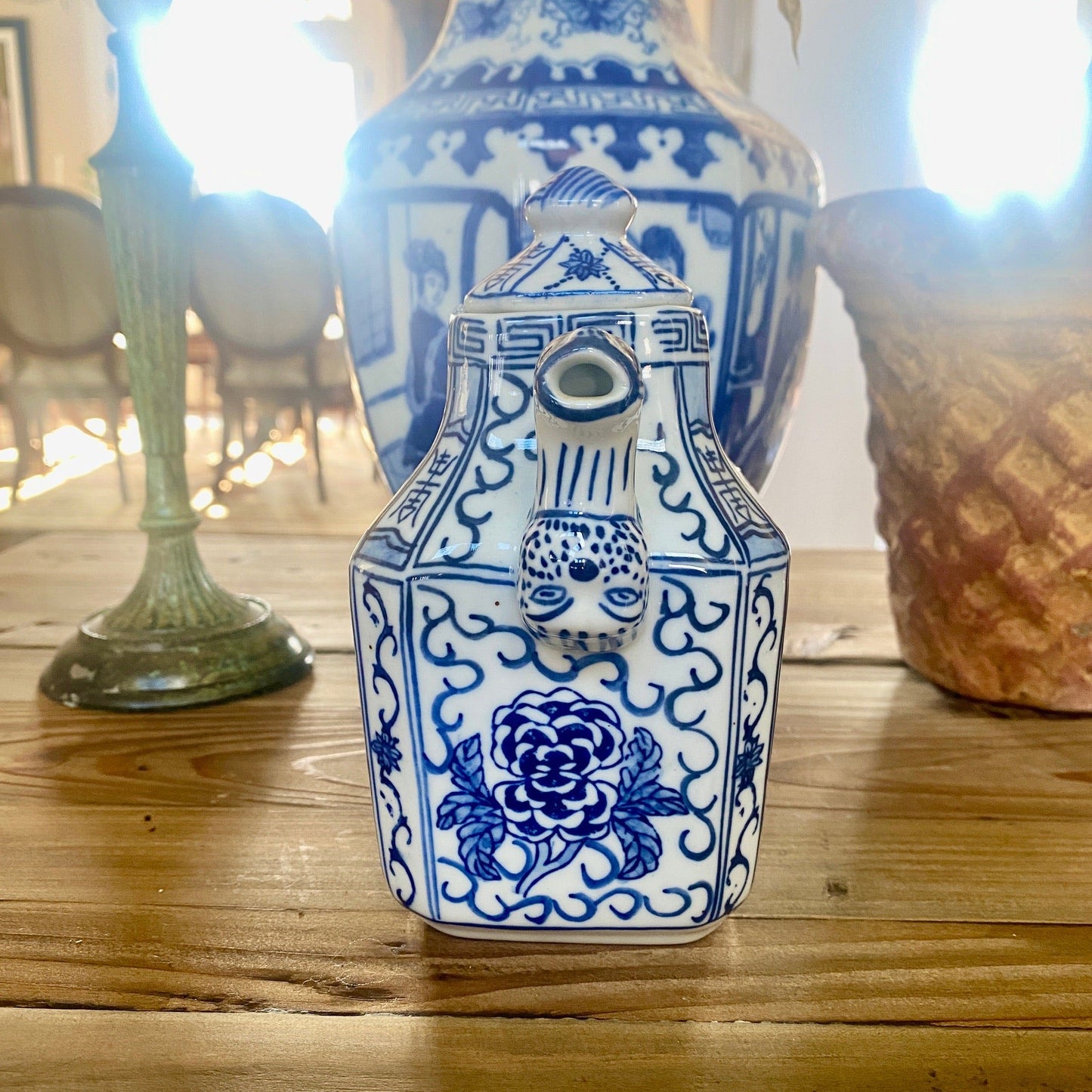 Chinese Porcelain Dragon Tea Pot