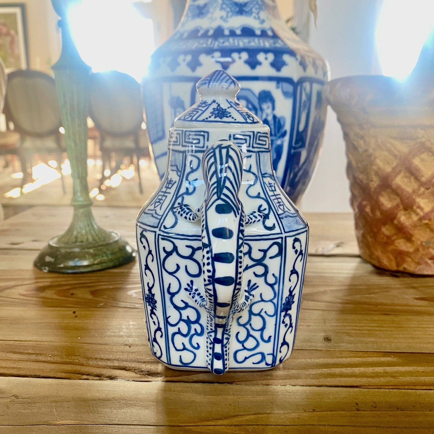 Chinese Porcelain Dragon Tea Pot