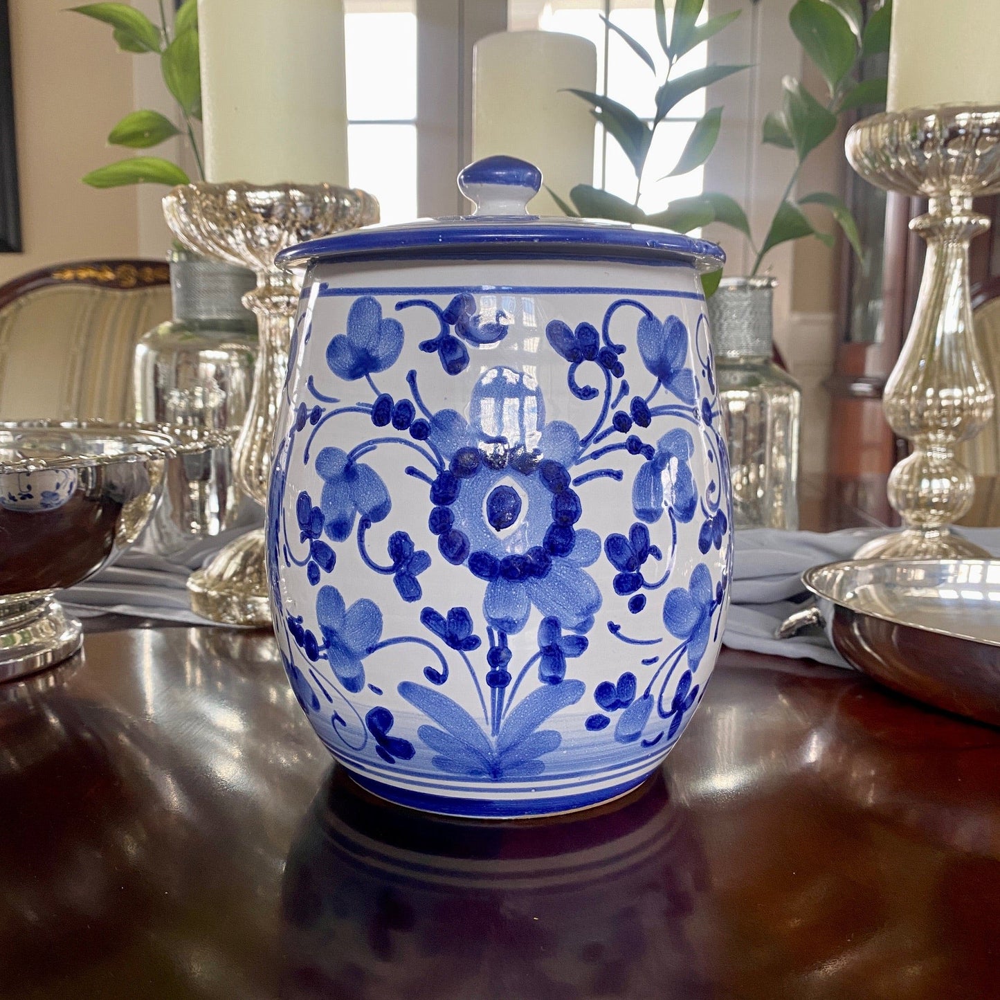 Deruta Hand Painted Cookie Jar