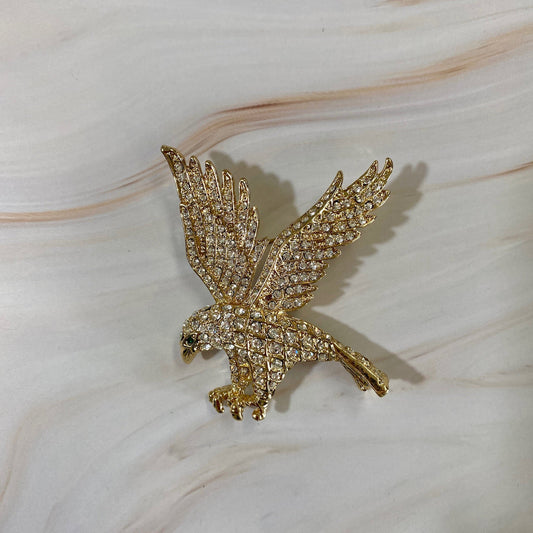 Eagle Rhinestone Brooch