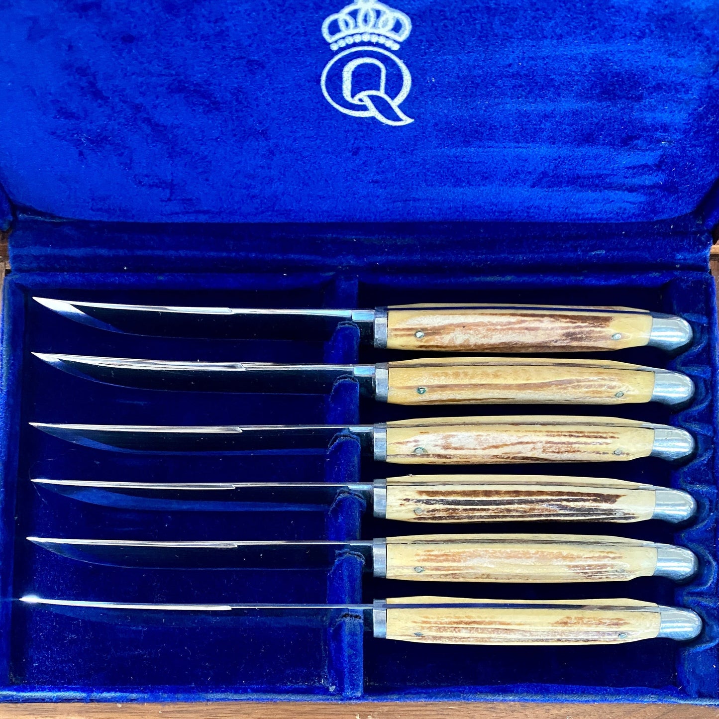 Queen Cutlery Stag Bone Steak Knife Set