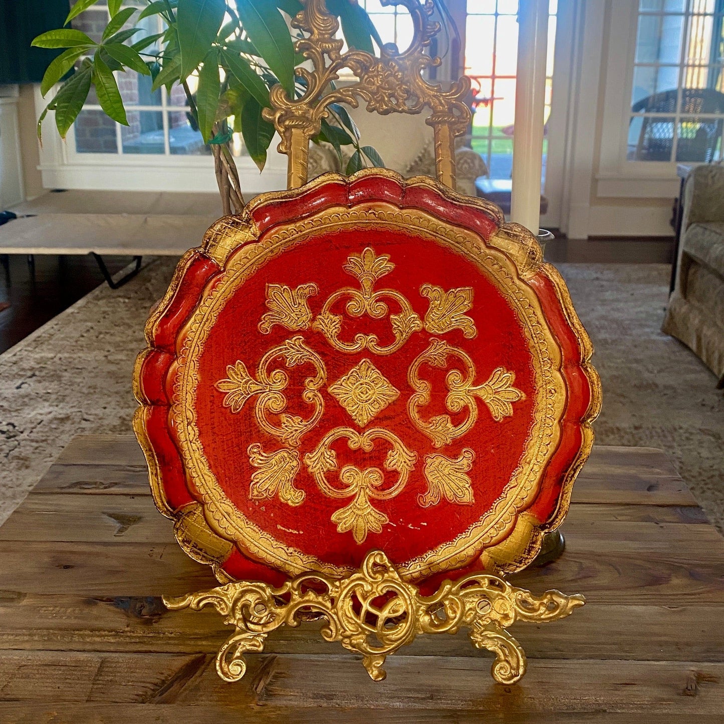 Pie Cut Italian Flourentine Tray