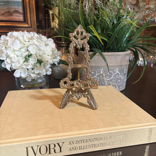Vintage 100% Brass Mini Easel