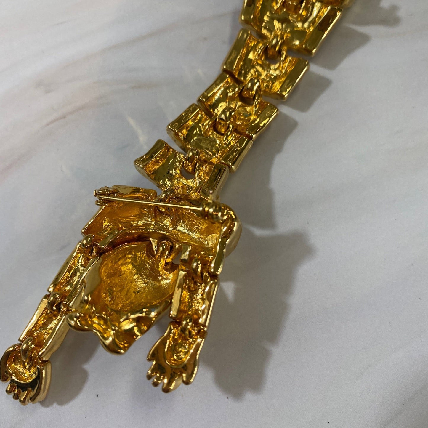 Over-the-Shoulder Tiger Brooch