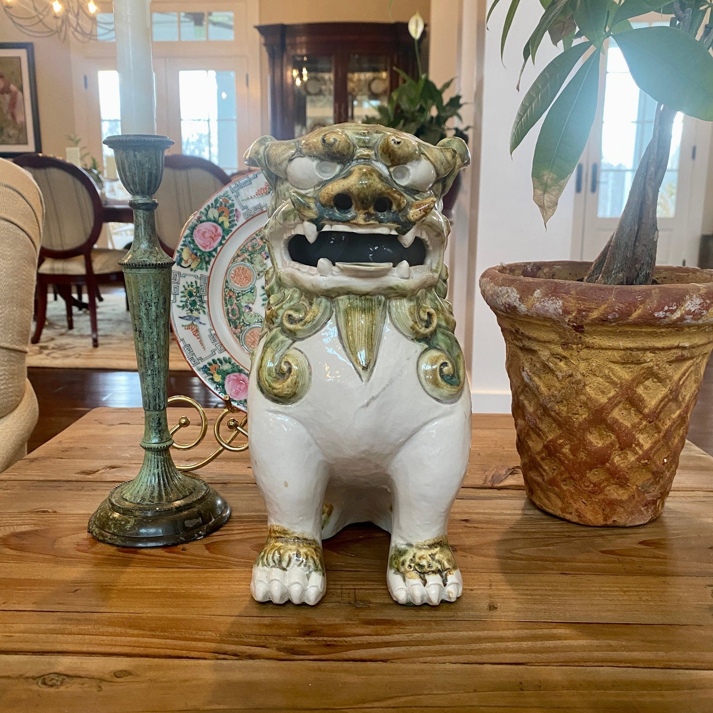 XL Stoneware Foo Dog