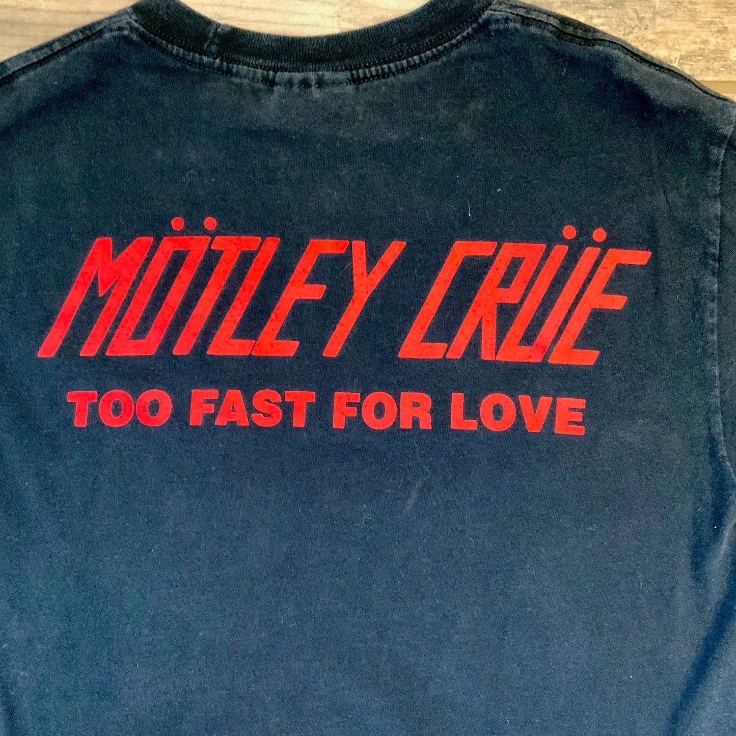 2001 Motley Crue Tee "Too Fast for Love"