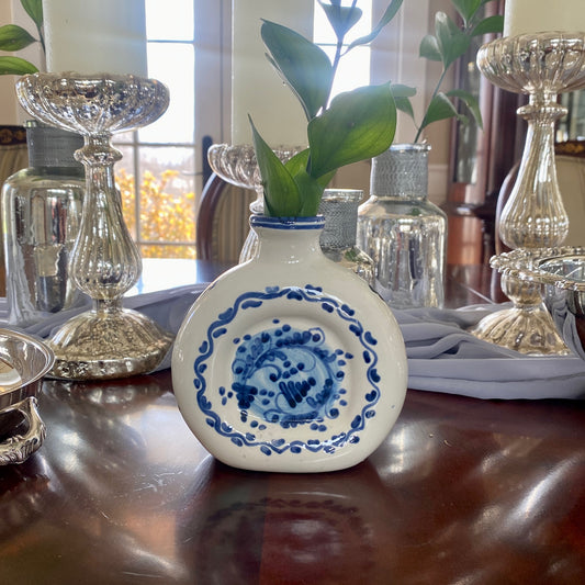 Deruta Hand Painted Round Vase