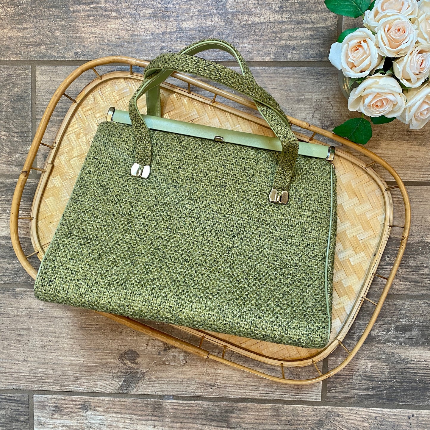 1950s Kelly Style Carpet Bag