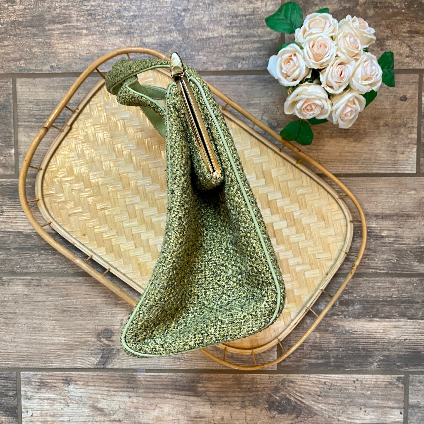 1950s Kelly Style Carpet Bag