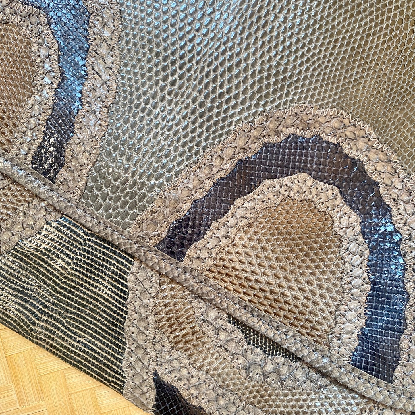 Carlos Falchi Snake Skin Clutch