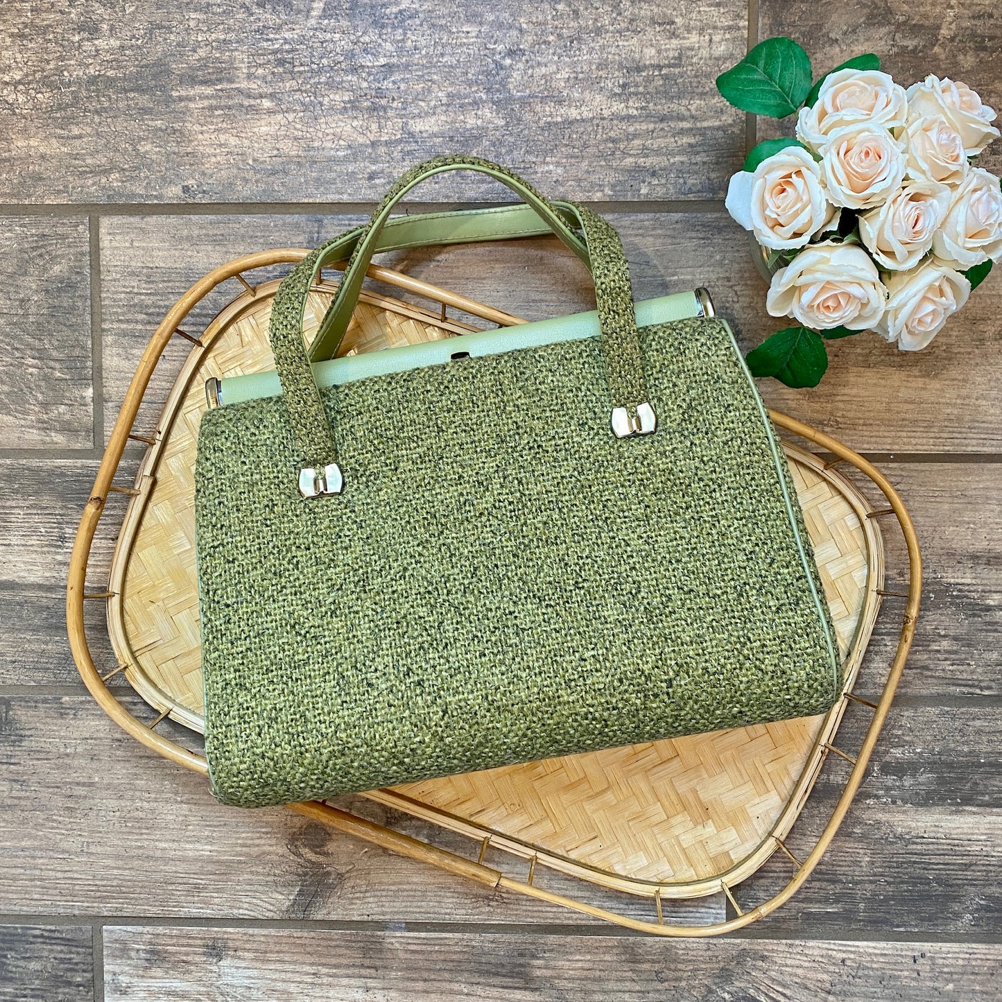 1950s Kelly Style Carpet Bag
