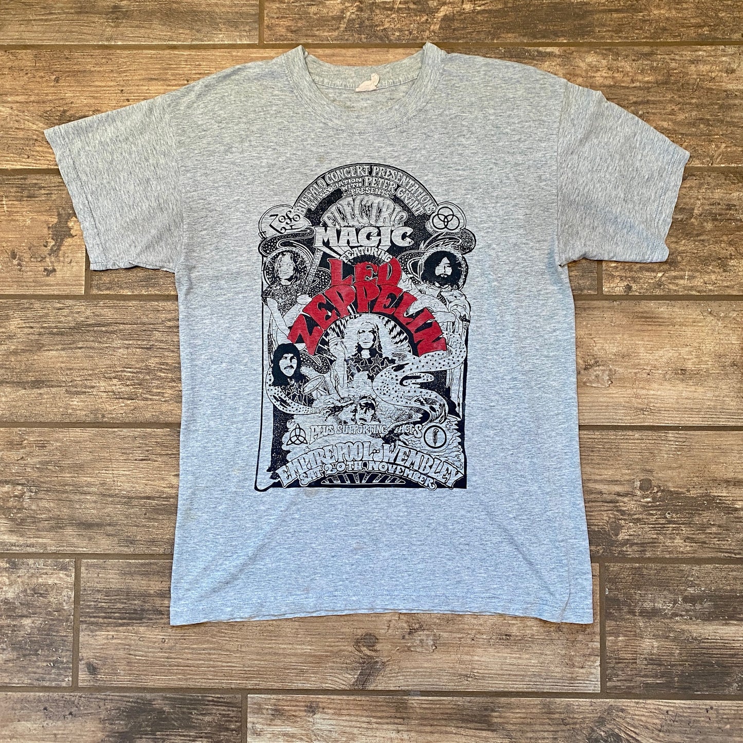 1971 Single Stitch Led Zeppelin. 'Electric Magic' Concert Tee